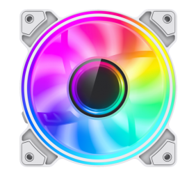 Gamemax Case Fan | DUAL RING INFINITY WH | White