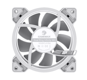 Gamemax Case Fan | DUAL RING INFINITY WH | White