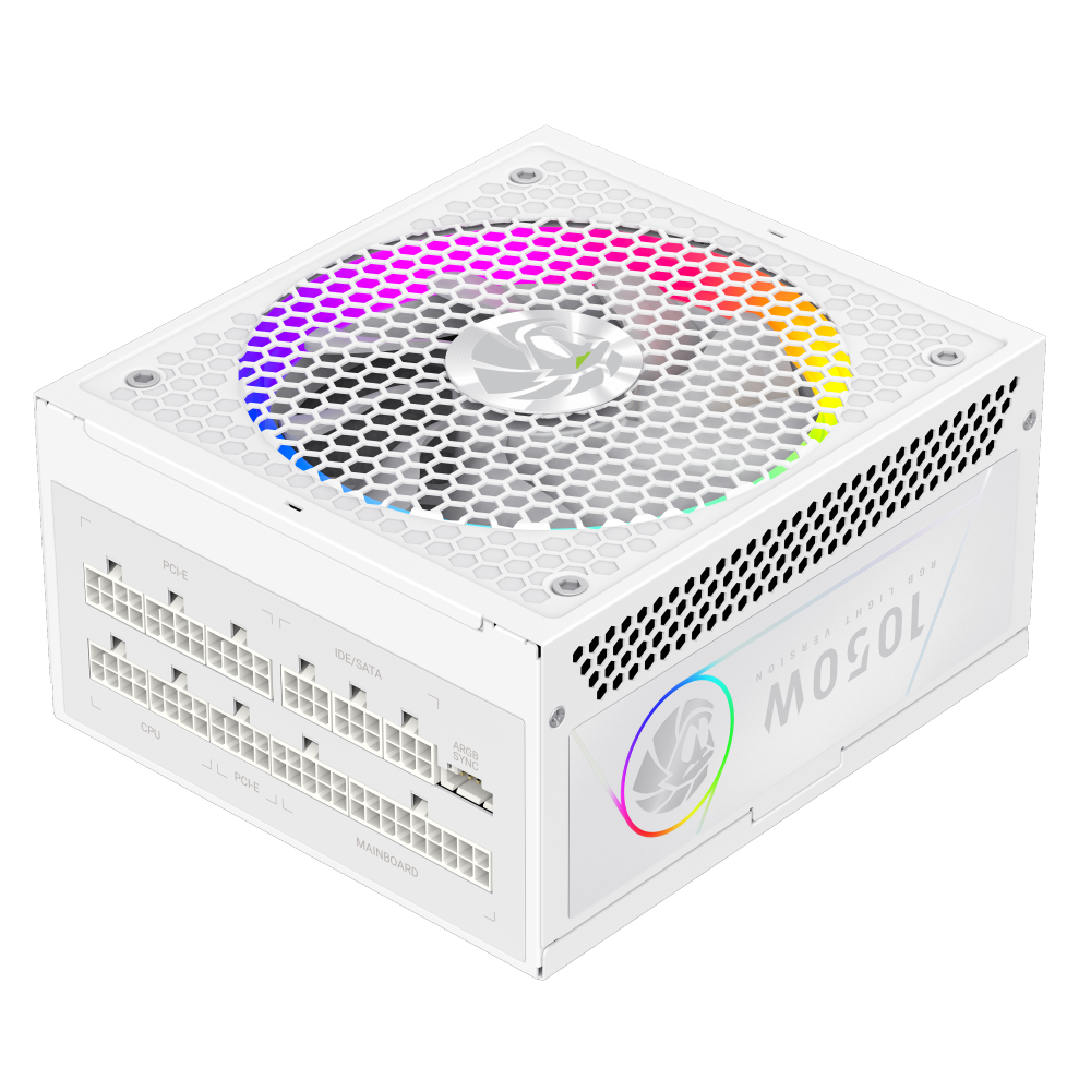 Gamemax PSU | RGB 1050G WH | 1050 W | Gold | White | Full Modular