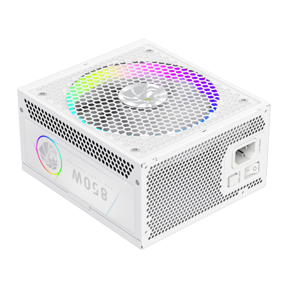 Gamemax PSU | RGB 850G WH | 850 W | Gold | White | Full Modular