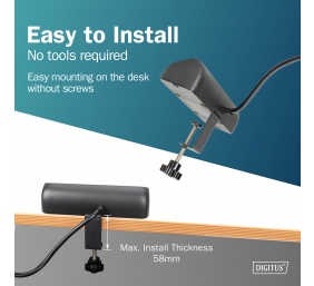 Digitus 3-way office socket strip with 2x USB-A and 1x USB-C connections | DA-70625