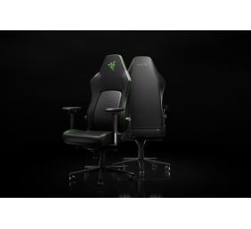 Razer Ergonomic Gaming Chair with Breathable Comfort | Iskur V2 NewGen | Black/Green