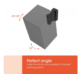 Vogels Wall mount | SWM 3021 Universal Speaker Wall Mount | Tilt, rotate | Maximum weight (capacity) 5 kg | Black