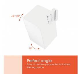 Vogels Wall mount | SWM 3021 Universal Speaker Wall Mount | Tilt, rotate | Maximum weight (capacity) 5 kg | White