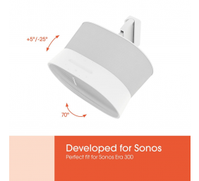 Vogels Wall mount | Speaker Wall Mount for Sonos Era 300 | Tilt, rotate | Maximum weight (capacity) 7 kg | White