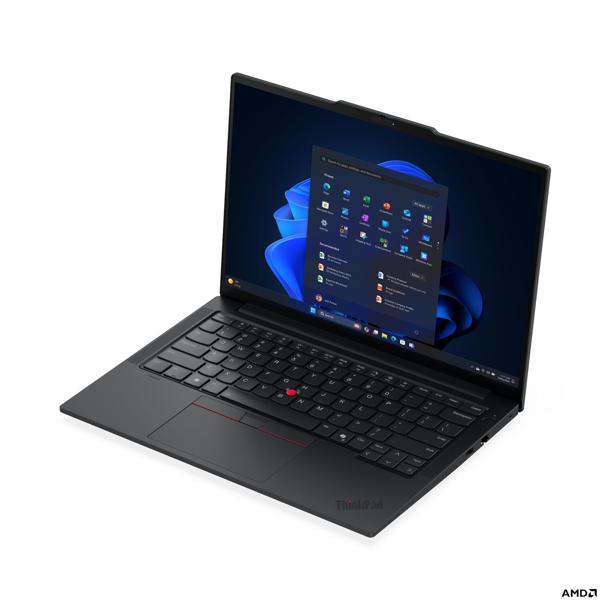 Lenovo ThinkPad E14 G7 AMD | Black | 14 " | IPS | WUXGA | 1920 x 1200 pixels | Anti-glare | AMD Ryzen 7 | 250 | 16 GB | SODIMM DDR5 | Solid-state drive capacity 512 GB | AMD Radeon 780M Graphics | Windows 11 Pro | 802.11ax | Bluetooth version 5.3 | Keyboa
