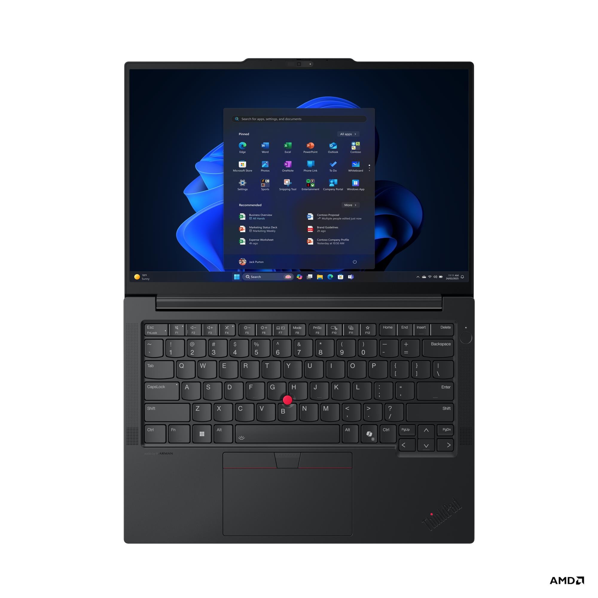 Lenovo ThinkPad E14 G7 AMD | Black | 14 " | IPS | WUXGA | 1920 x 1200 pixels | Anti-glare | AMD Ryzen 7 | 250 | 16 GB | SODIMM DDR5 | Solid-state drive capacity 512 GB | AMD Radeon 780M Graphics | Windows 11 Pro | 802.11ax | Bluetooth version 5.3 | Keyboa