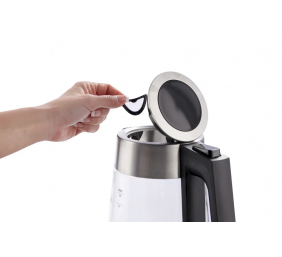 Gorenje | K17OGS | Kettle | Electric | 1.7 L | 2200 W | 360° rotational base | Stainless steel/Glass | Stainless steel