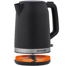 Gorenje | Kettle | K17SPB | Electric | 2200 W | 1.7 L | 360° rotational base | Plastic | Black