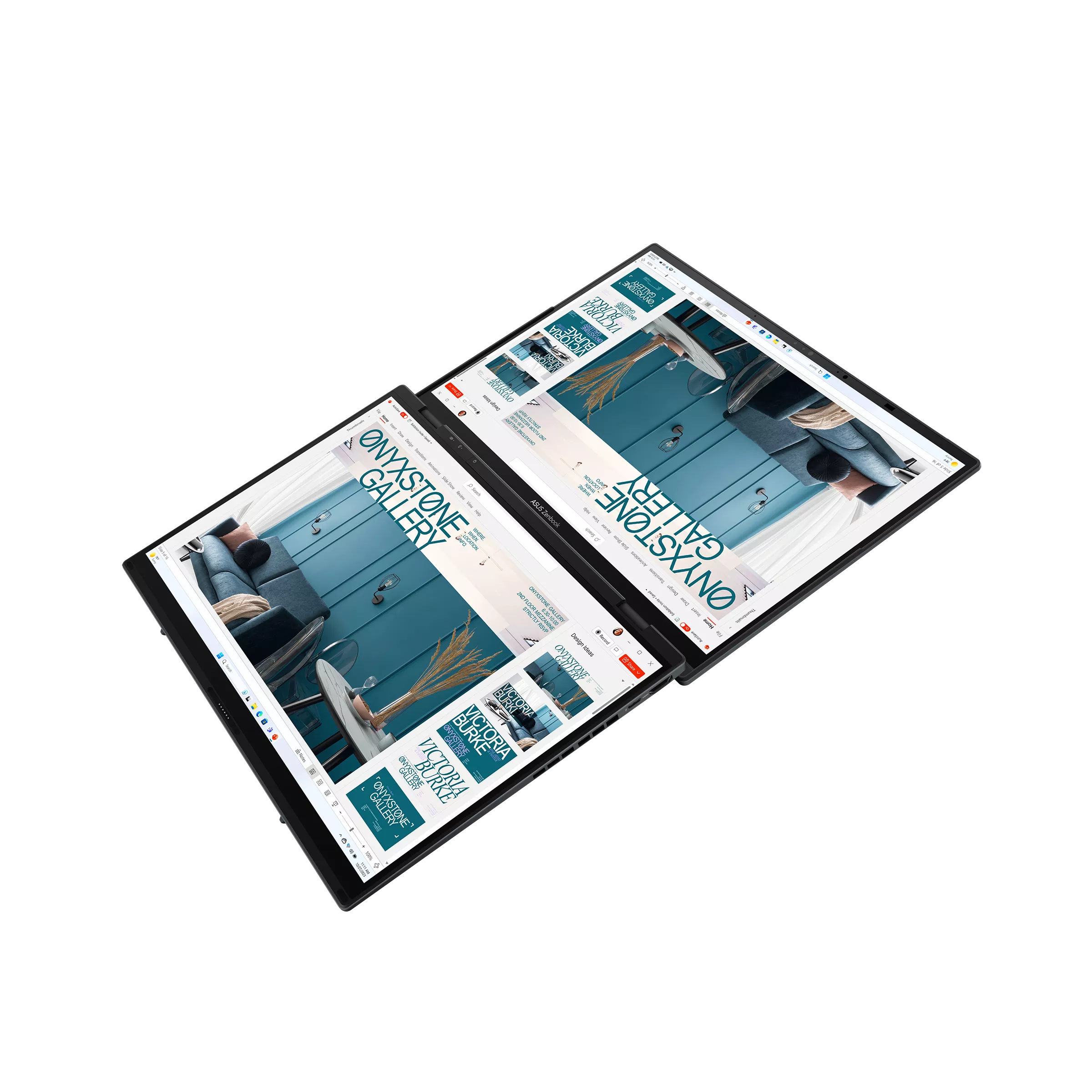 Asus Zenbook Duo UX8406CA-QL358X | Inkwell Gray | 14 " | OLED | Touchscreen | FHD | 1920 x 1200 pixels | 60 Hz | Glossy | Intel Core Ultra 7 | 255H | 16 GB | LPDDR5X | Solid-state drive capacity 1000 GB | Intel Arc Graphics | Windows 11 Pro | 802.11be | B