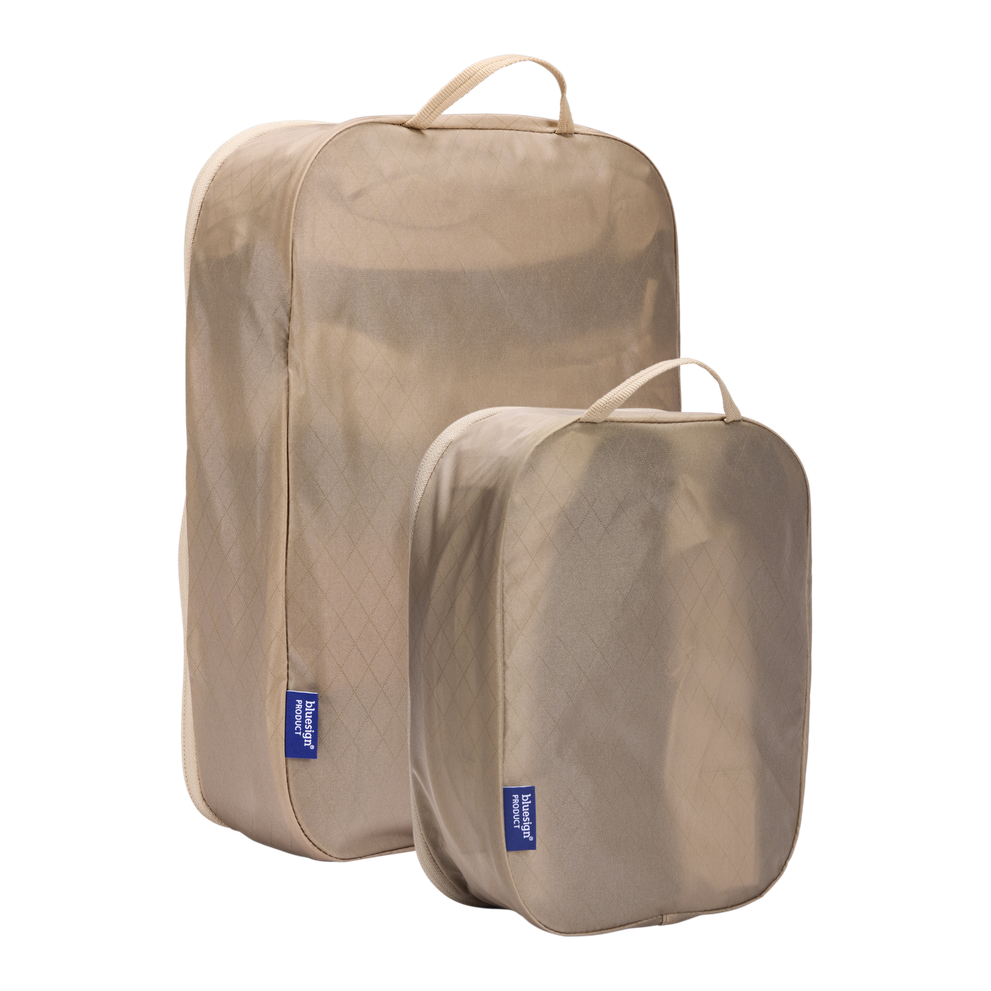 Thule Packing Cube Set, 1x Medium, 1x Small | Packing Cube | Gentle Beige