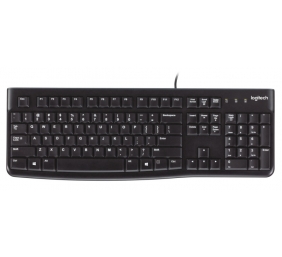 Logitech K120 Laidinė klaviatūra USB-A US Int, Juoda (SPEC)