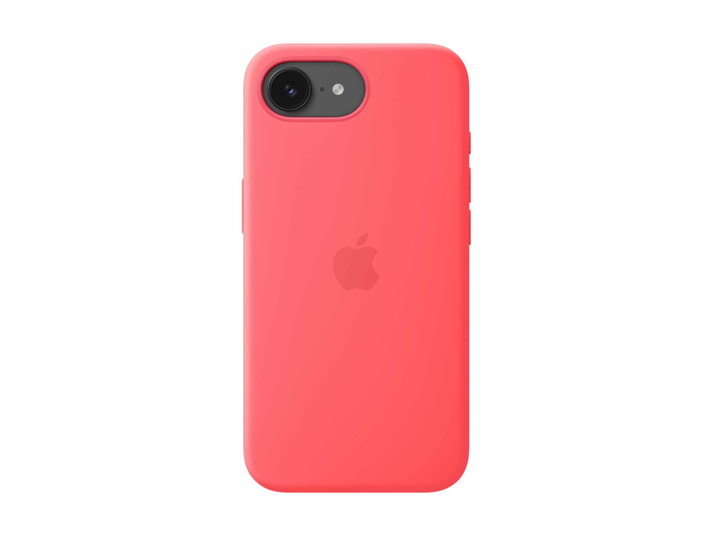 Apple iPhone 17e Silicone Case with MagSafe – Bright Guava | Apple