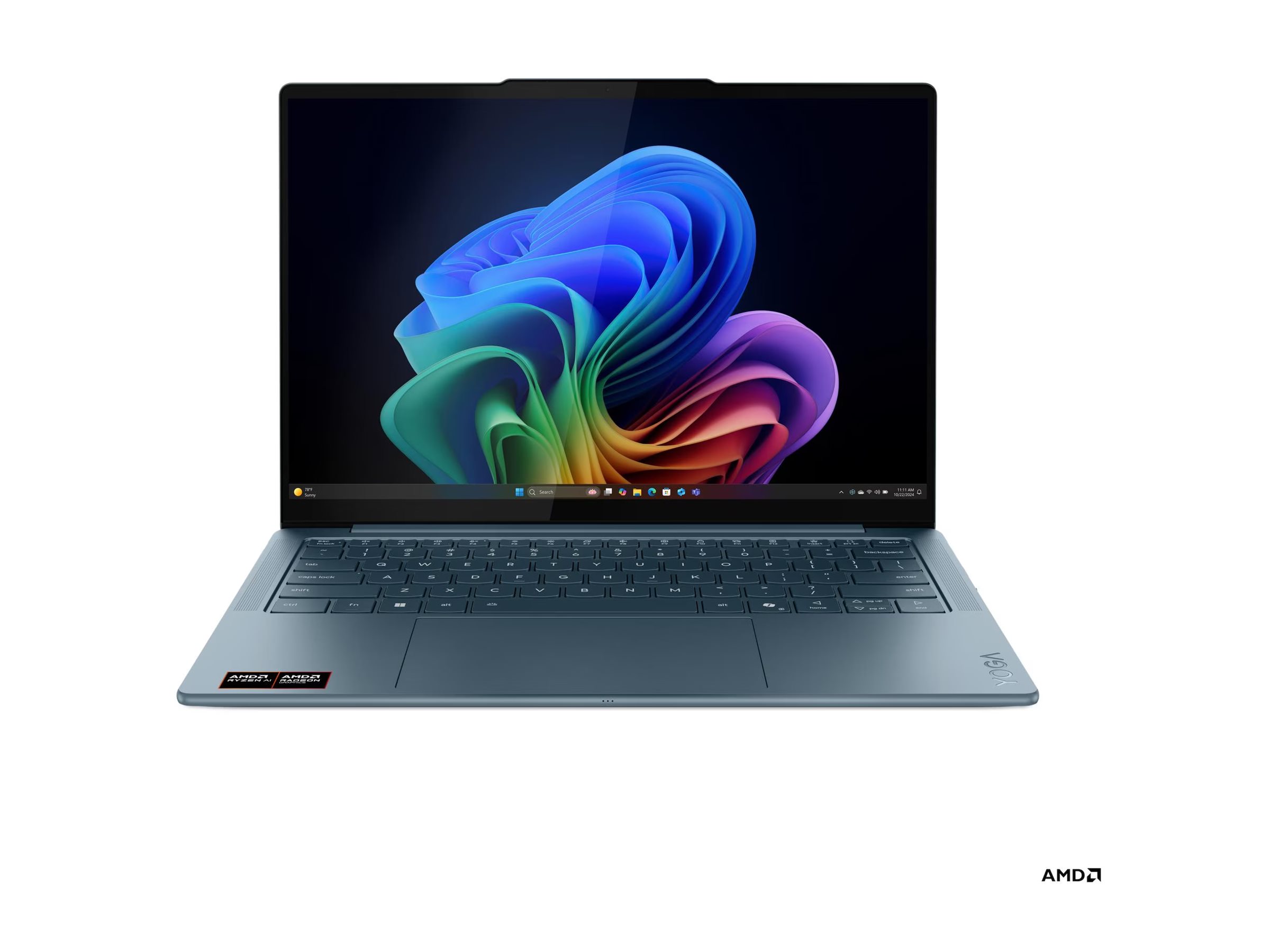 Lenovo Yoga Slim 7 14AKP10 AMD | Tidal Teal | 14 " | OLED | WUXGA | 1920 x 1200 pixels | Glossy | AMD Ryzen AI 5 | 340 | 16 GB | Soldered LPDDR5 | Solid-state drive capacity 512 GB | AMD Radeon 840M Graphics | Windows 11 Home | 802.11be | Bluetooth versio