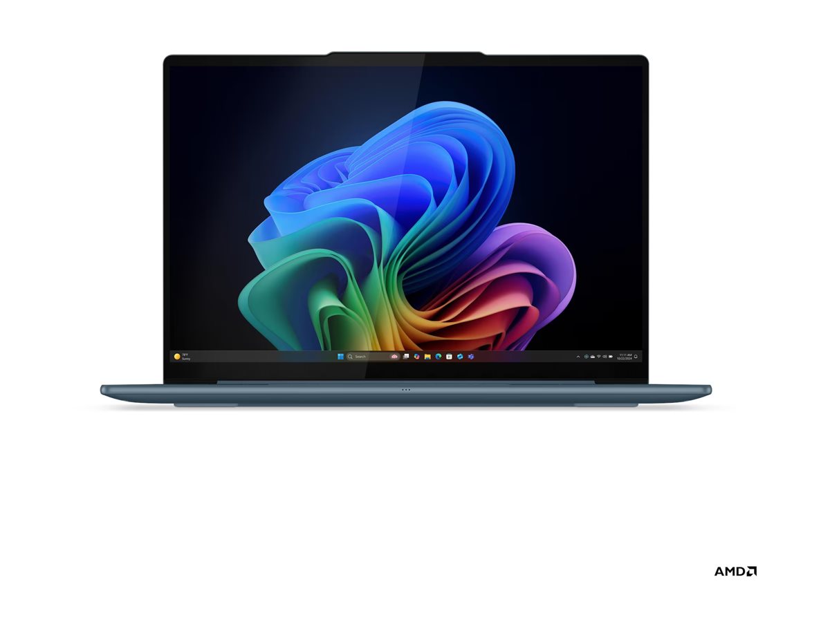 Lenovo Yoga Slim 7 14AKP10 AMD | Tidal Teal | 14 " | OLED | WUXGA | 1920 x 1200 pixels | Glossy | AMD Ryzen AI 5 | 340 | 16 GB | Soldered LPDDR5 | Solid-state drive capacity 512 GB | AMD Radeon 840M Graphics | Windows 11 Home | 802.11be | Bluetooth versio