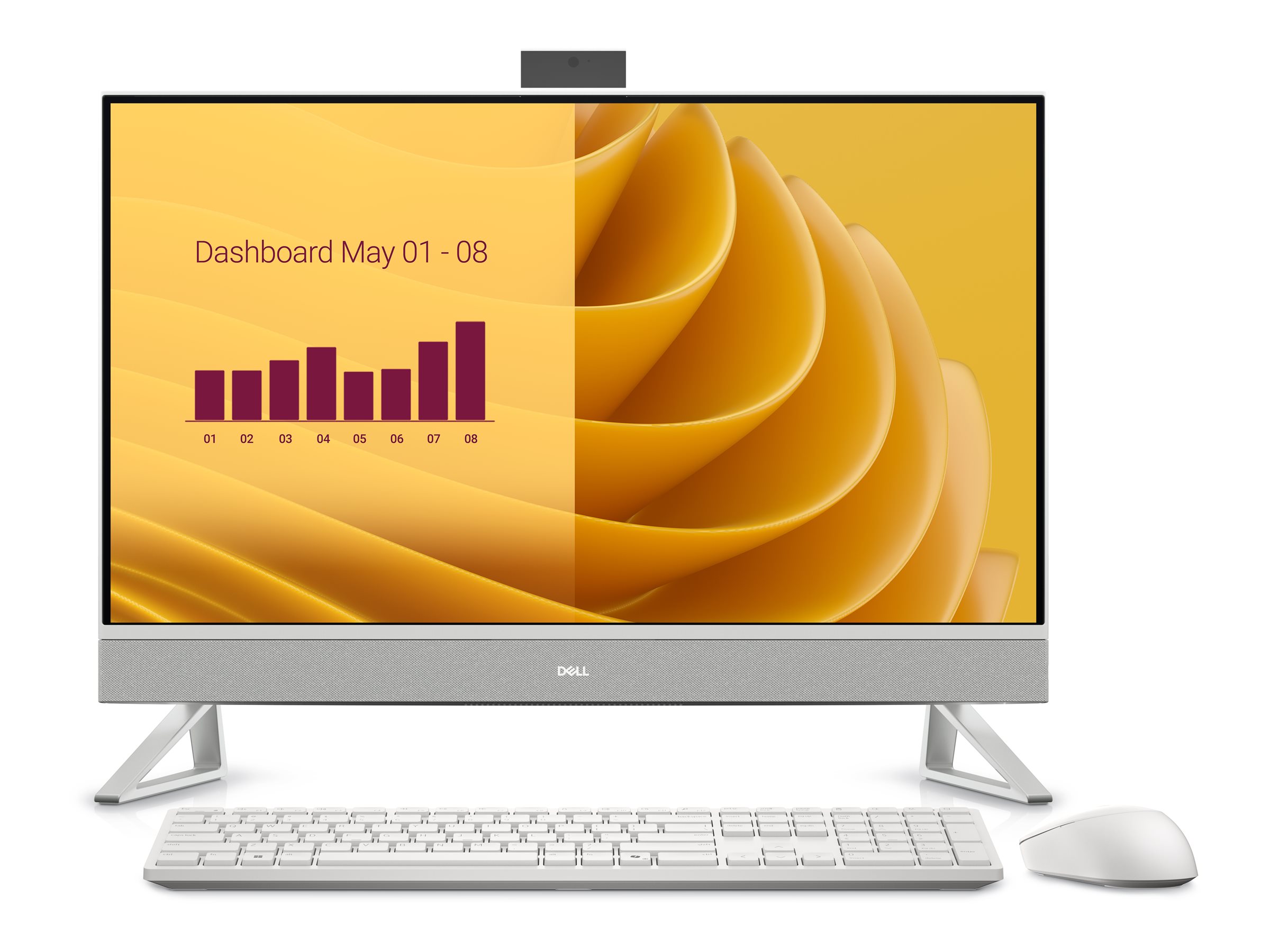 Dell EC27250 | Desktop | AIO | 27 " | Intel Core 7 | 150U | 32 GB | DDR5 | 2000 GB | Intel Graphics | US International | Windows 11 Pro | Warranty 36 month(s)