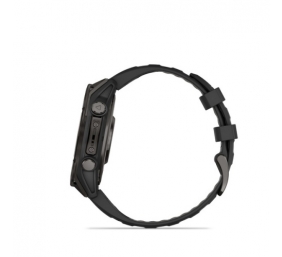 Garmin Fenix 8 Išmanusis laikrodis 47 mm AMOLED Sapphire,Carbon grey DLC,Black/Pebble grey sil. band
