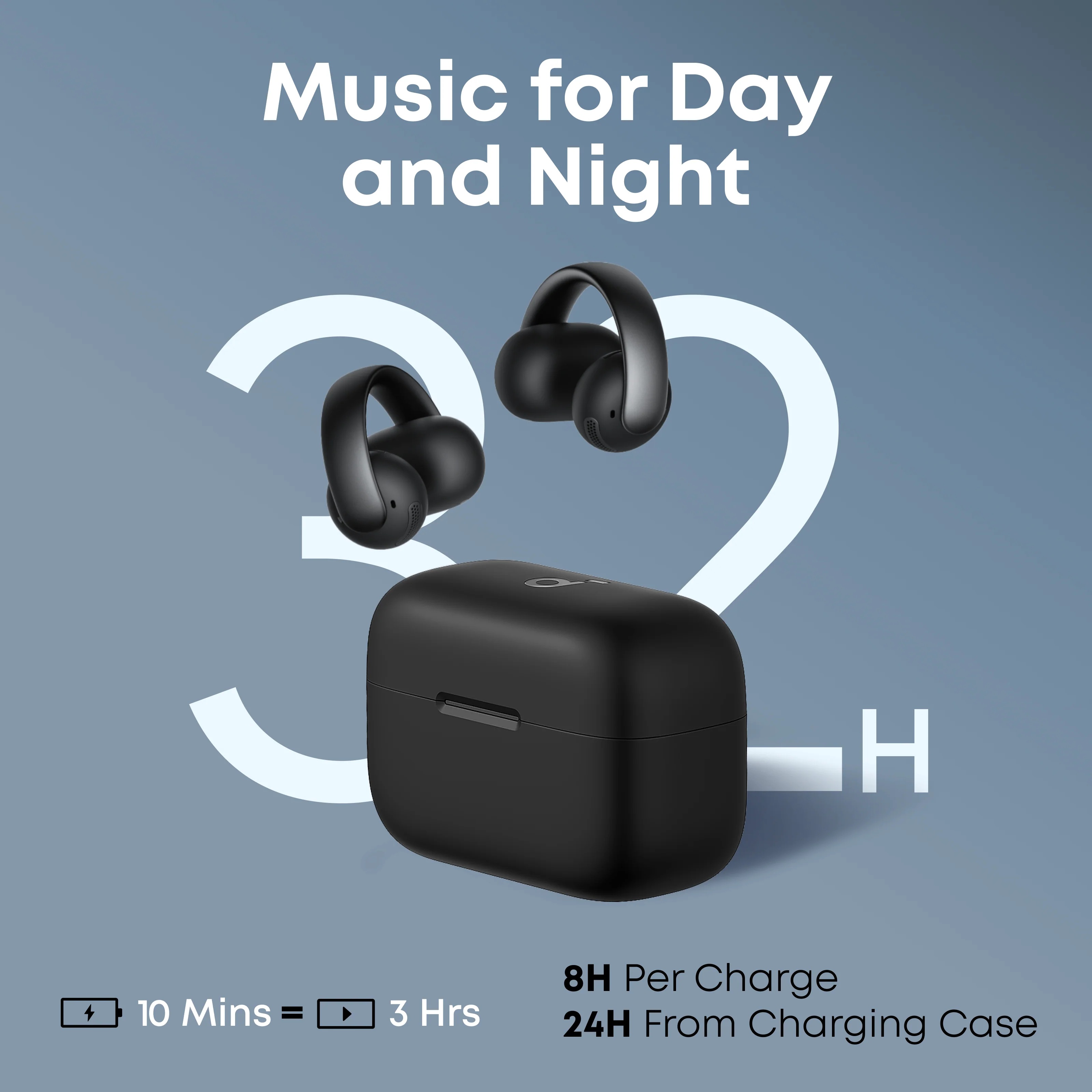 Anker Soundcore | Open-Ear Clip-On Earbuds with Adaptive Comfort | AeroClip