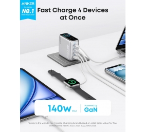Anker Charger 4-Port with USB-C Cable, 140W | B2697G41