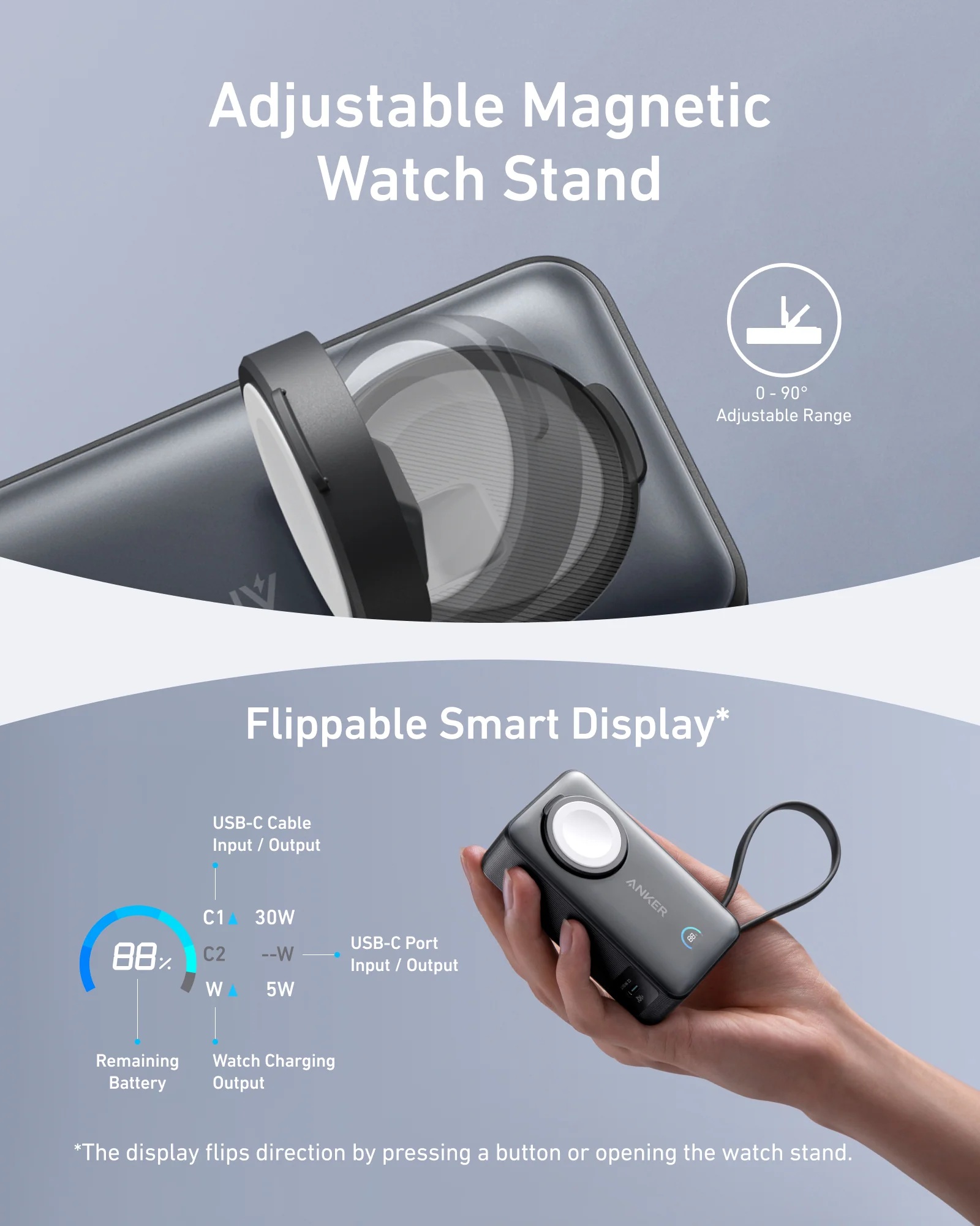 Anker MagGo Power Bank | 10000 mAh | Black Stone