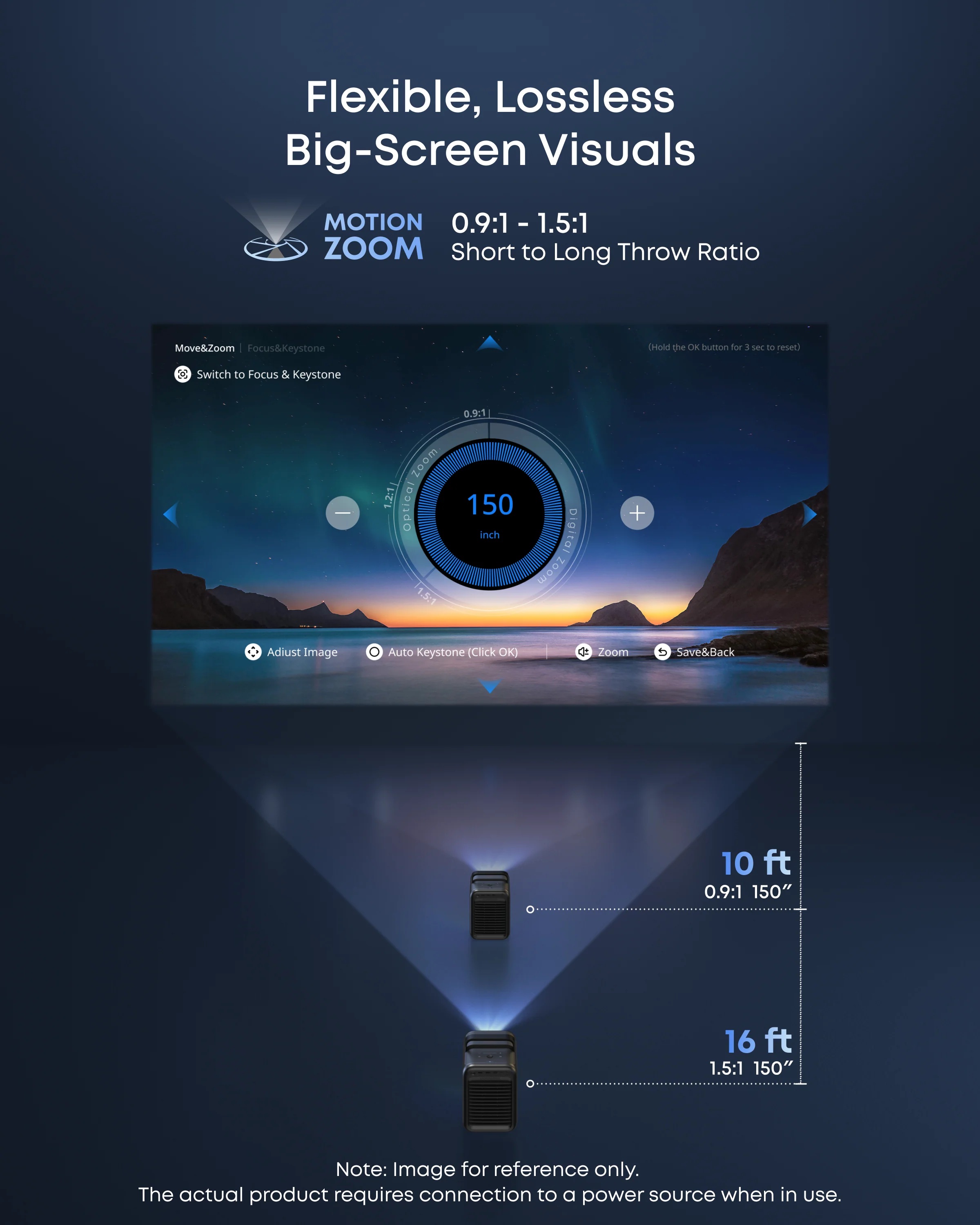 Anker Nebula | Laser Projector | 4K UHD (3840 x 2160) | 3500 ANSI lumens | Black/Gray
