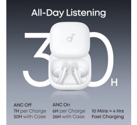 Anker Soundcore Earbuds | Liberty | Bluetooth | Semi-in-ear | Microphone | White | Noise canceling | Wireless