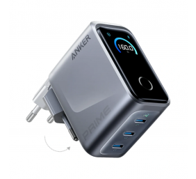 Anker Prime Charger, 3 Ports, 160W, Silver