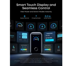 Anker Prime Charger, 3 Ports, 160W, Silver