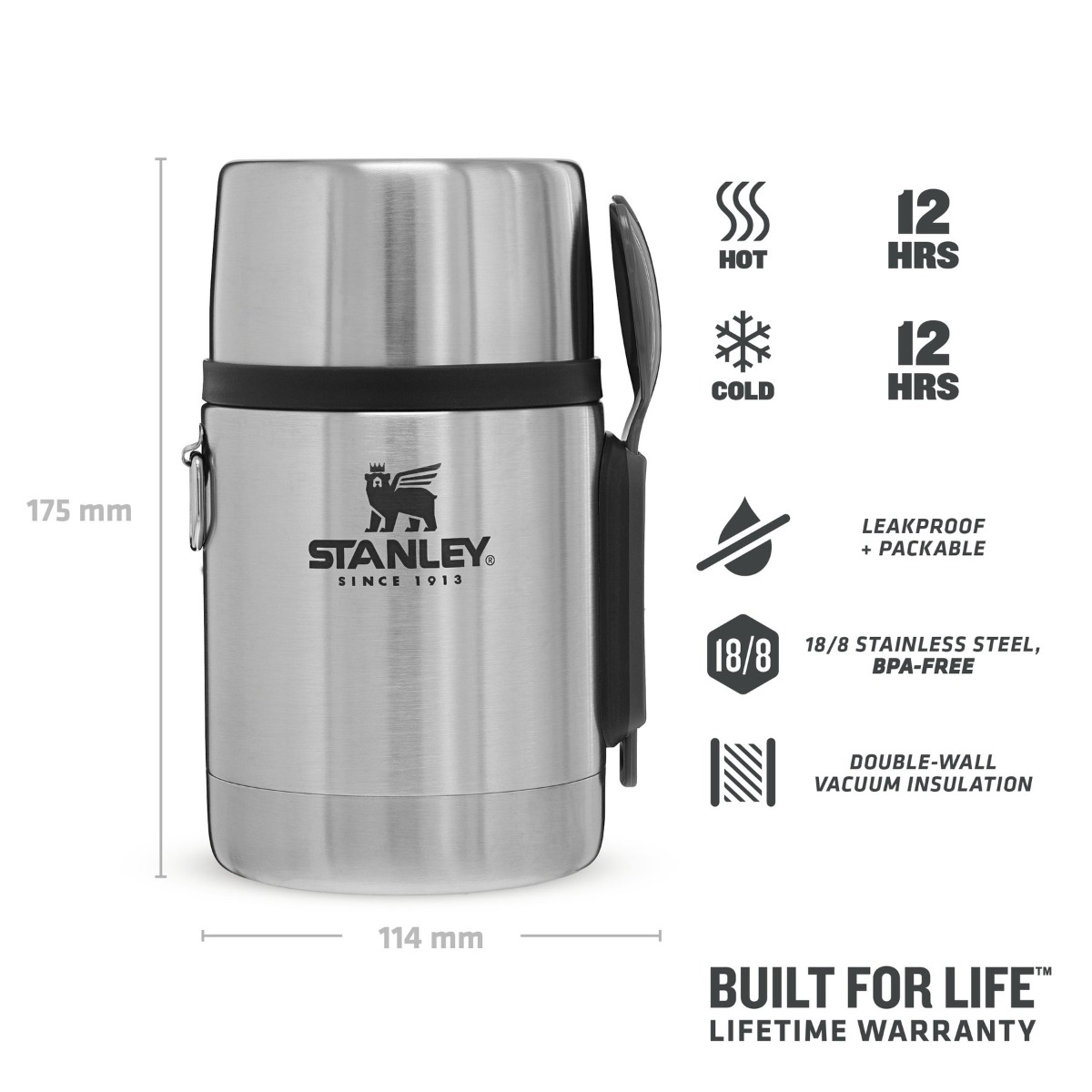 Stanley | Thermo | Adventure | Capacity 0.53 L | Material Stainless Steel