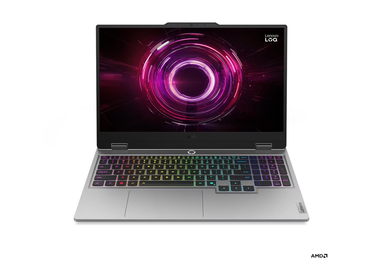 Lenovo LOQ 15AHP10 AMD | Luna Grey | 15.6 " | IPS | FHD | 1920 x 1080 pixels | Anti-glare | AMD Ryzen 7 | 250 | 16 GB | SODIMM DDR5 | Solid-state drive capacity 512 GB | NVIDIA GeForce RTX 5060 | GDDR7 | 8 GB | Windows 11 Home | 802.11ax | Bluetooth versi