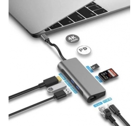 Gigabyte USB-C 7in1 Docking Station | microSD, RJ-45 (Ethernet), USB 3.0 A, USB-C, SD, HDMI, 3.5 mm | Ethernet LAN (RJ-45) ports 1 | HDMI ports quantity 1 | Warranty 24 month(s)