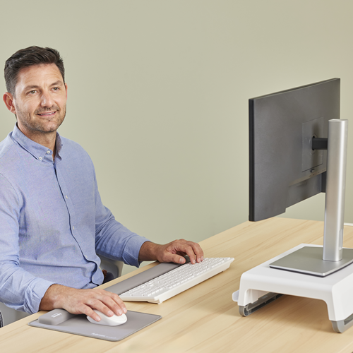 Fellowes | Breyta Palm Wrist Rest | Grey