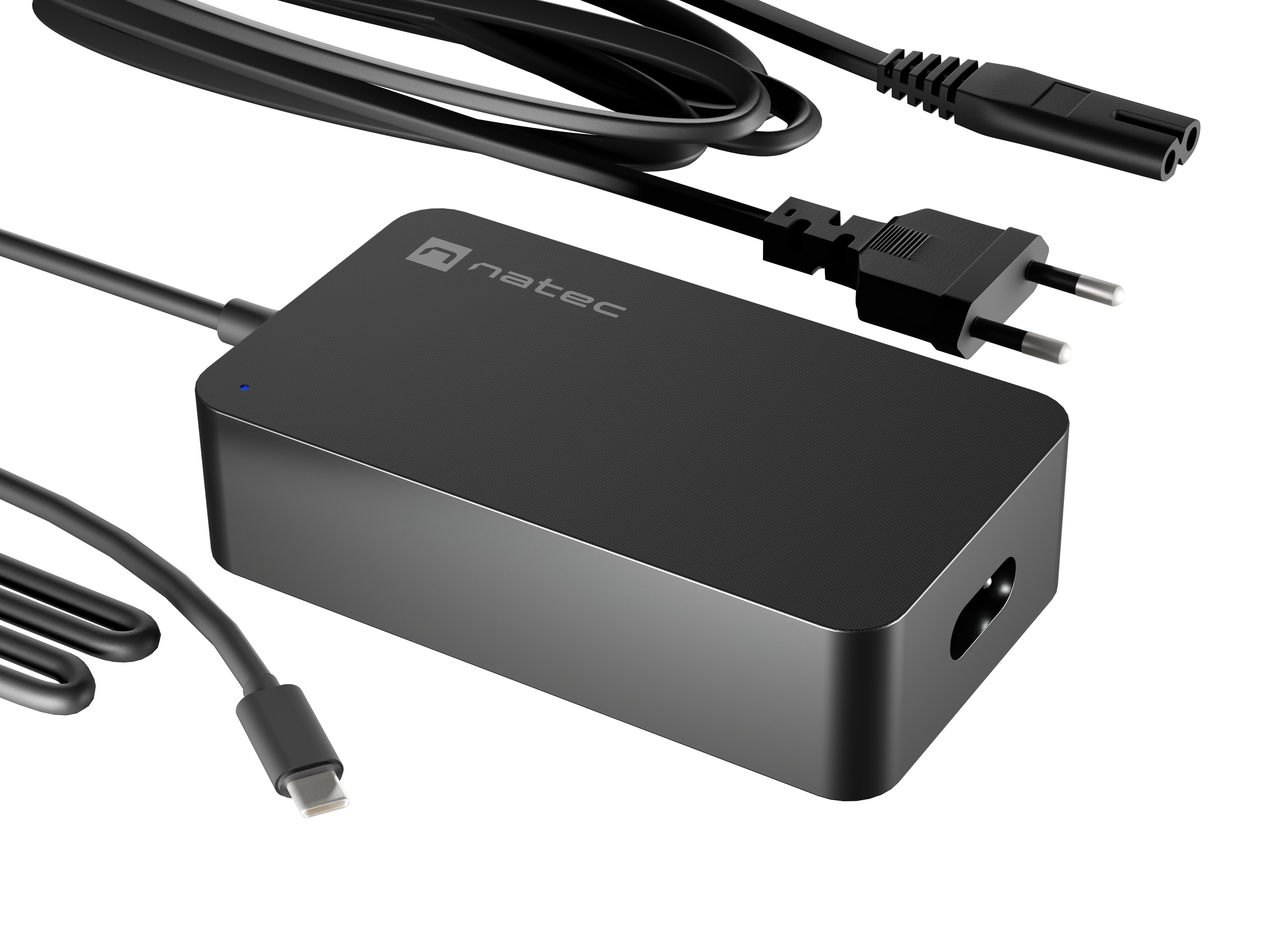 Natec Laptop Charger Gan USB-C 65W for Laptops, Tablets, Phones | NZU-2361