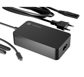 Natec Laptop Charger Gan USB-C 65W for Laptops, Tablets, Phones | NZU-2361