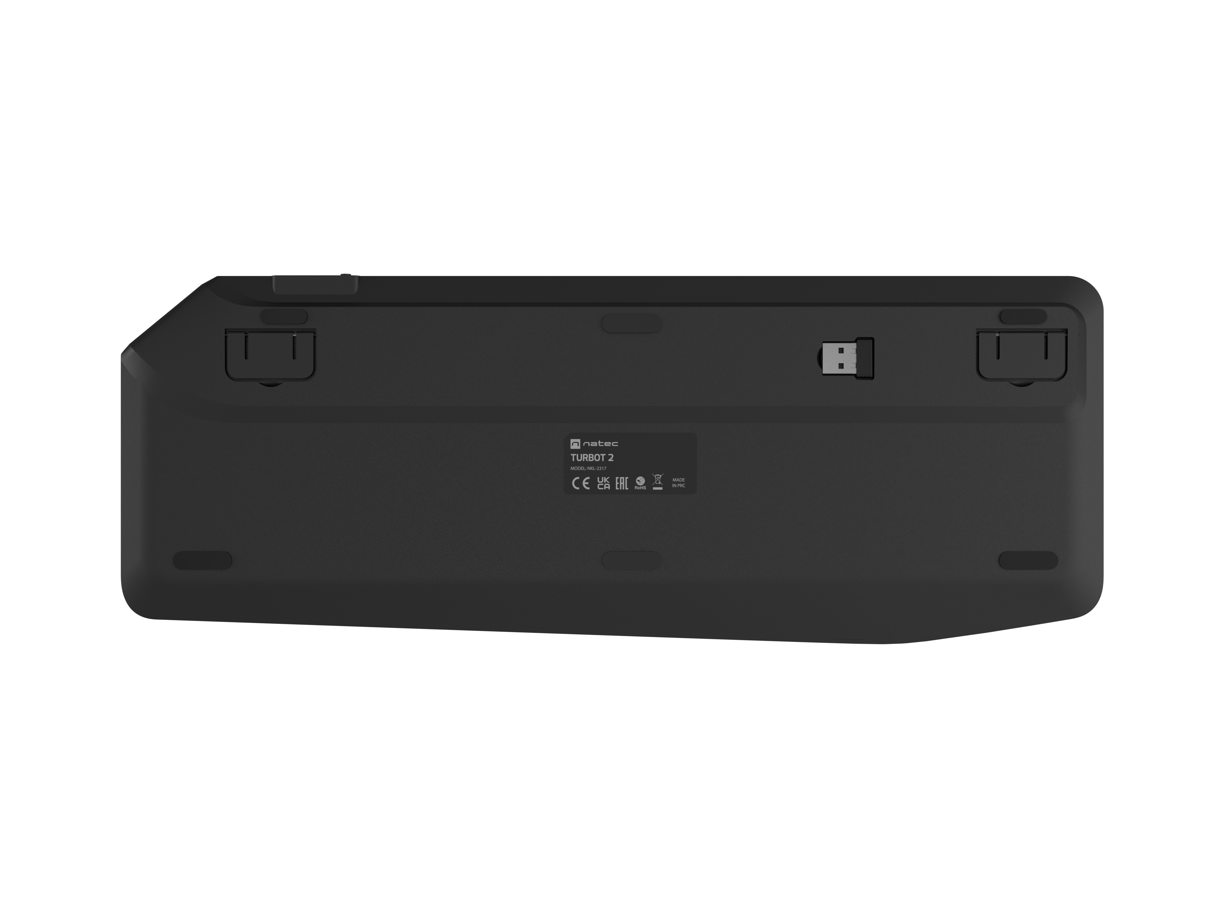 Natec Turbot 2 | Keyboard | Wireless | US | Bluetooth | Black/Gray