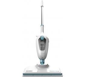BLACK & DECKER Steam mop | FSM13E1-QS | Power 1300 W | Water tank capacity 0.38 L | White