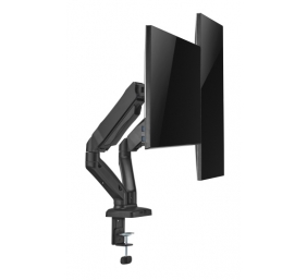 Up Up Premium Dual-Screen Monitoriaus laikiklis 17-32'', VESA 75x75, 100x100, Matinė juoda
