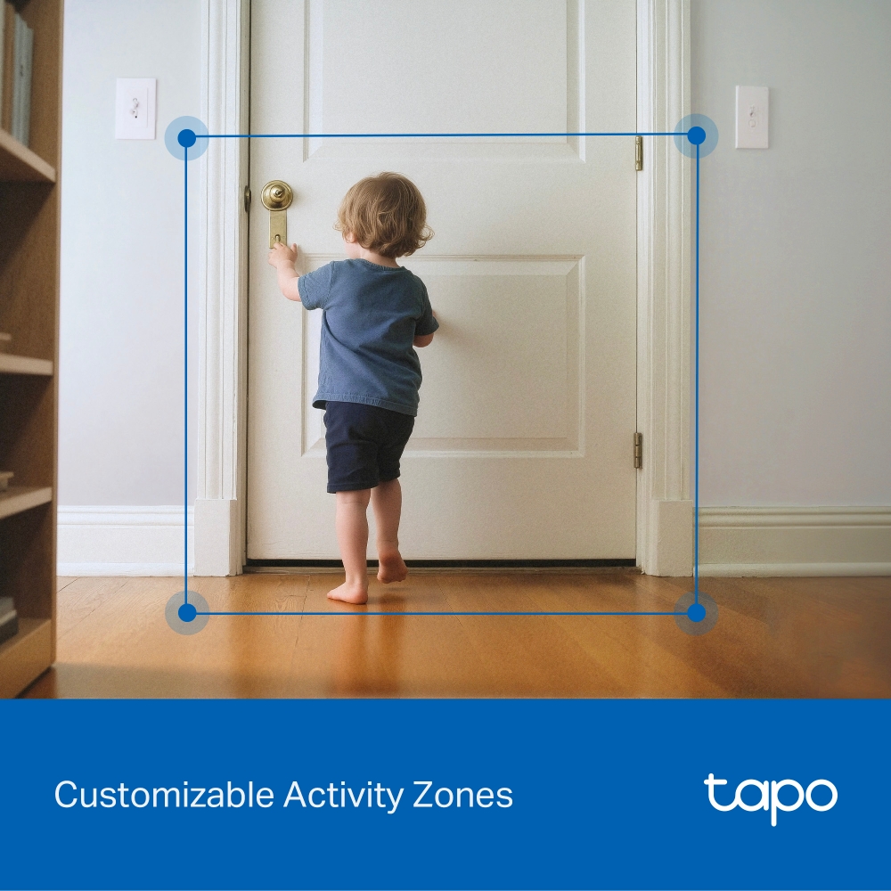 TP-LINK Tapo C250 | Pan/Tilt AI Home Security Wi-Fi Camera | PTZ | 8 MP | 4mm/F1.6 | H.265 | MicroSD Card up to 512 GB