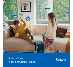TP-LINK Tapo C250 | Pan/Tilt AI Home Security Wi-Fi Camera | PTZ | 8 MP | 4mm/F1.6 | H.265 | MicroSD Card up to 512 GB