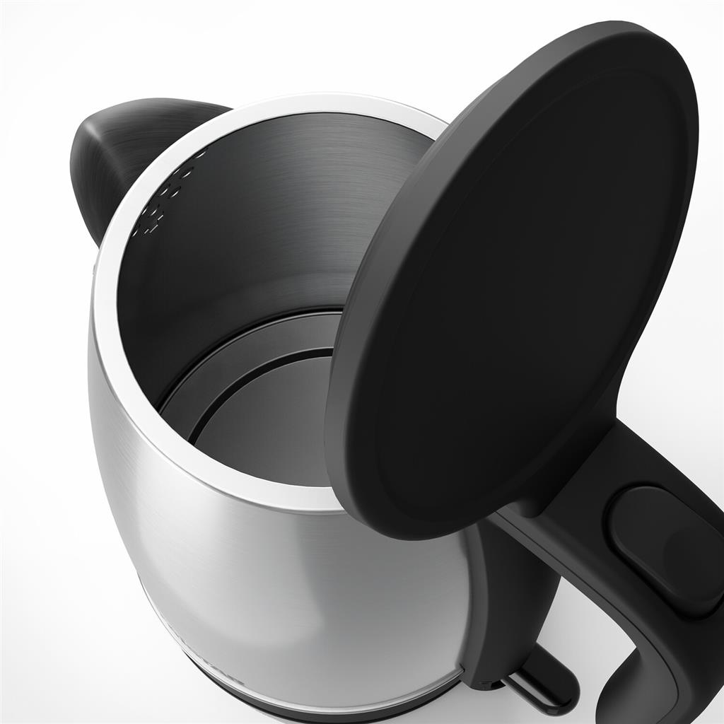 Tristar | Kettle | WK-1348 | Electric | 2200 W | 1.7 L | Stainless steel | 360° rotational base | Black/Stainless Steel