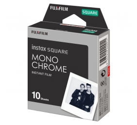 Fujifilm | Instax Square Monochrome (10pl) Instant Film | 86 x 72 mm | Image area: 62 × 62 mm | Quantity 10