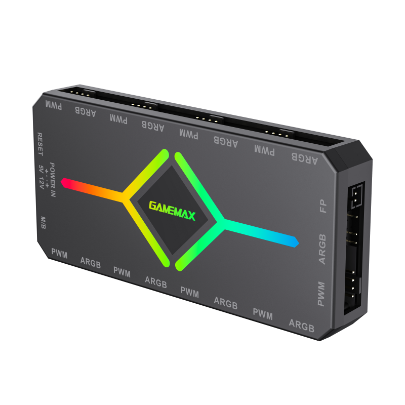 Gamemax | V4.0 ARGB PWM HUB BK | Hub for Gaming Chassis