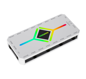 Gamemax | V4.0 ARGB PWM HUB WT | Hub for Gaming Chassis