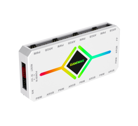Gamemax | V4.0 ARGB PWM HUB WT | Hub for Gaming Chassis