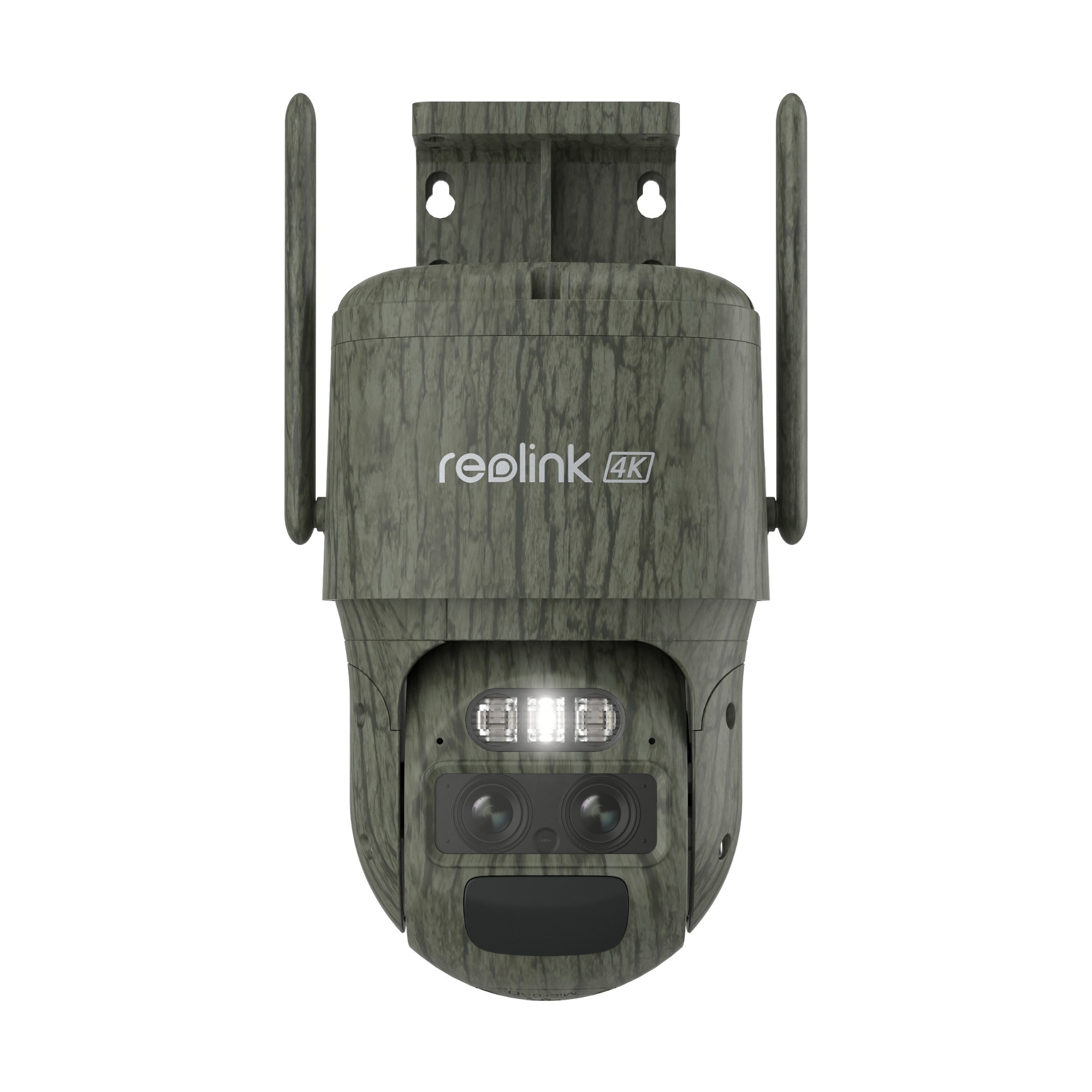 Reolink TrackMix Series G770 Camouflage with Solar Panel 2 4G LTE Dual-Lens Battery Security Camera | PTZ | 4 MP | 2.8mm/F1.6 | IP65 | H.264/H.265 | Micro SD, Max. 256 GB