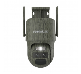 Reolink TrackMix Series G770 Camouflage with Solar Panel 2 4G LTE Dual-Lens Battery Security Camera | PTZ | 4 MP | 2.8mm/F1.6 | IP65 | H.264/H.265 | Micro SD, Max. 256 GB