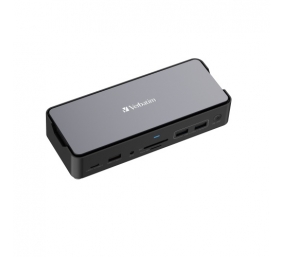 Verbatim 32174 CDS-15SSD USB-C Pro Jungčių stotelė 15 Ports, 256GB SSD, Pilka/Juoda