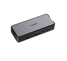 Verbatim 32174 CDS-15SSD USB-C Pro Jungčių stotelė 15 Ports, 256GB SSD, Pilka/Juoda