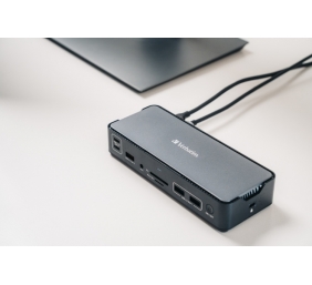 Verbatim 32171 CDS-15 USB-C Pro Jungčių stotelė 15 Ports, Pilka/Juoda