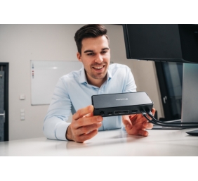 Verbatim 32171 CDS-15 USB-C Pro Jungčių stotelė 15 Ports, Pilka/Juoda
